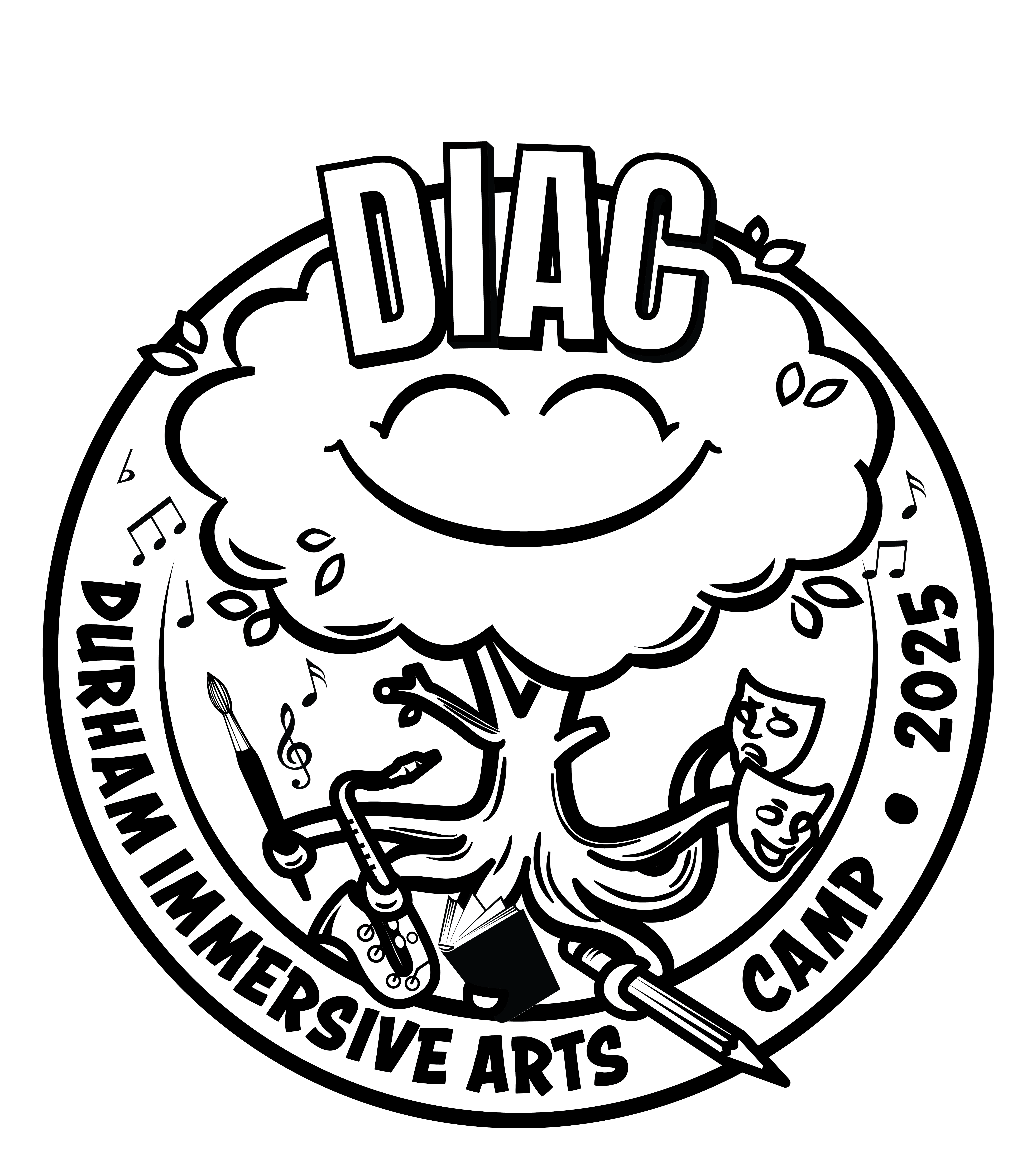 icons of nature and art instraments for DIAC 2025 logo