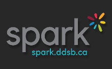 spark logo on dark grey background