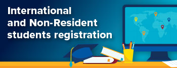 International and Non-Resident student registration