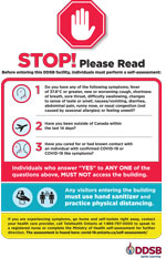 Poster:  Self Assessment Signage